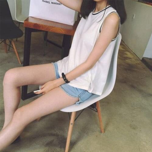 2020 Summer New Vest Fashion Casual Sleeveless Top Loose Wild Round Neck Female Tank Tops