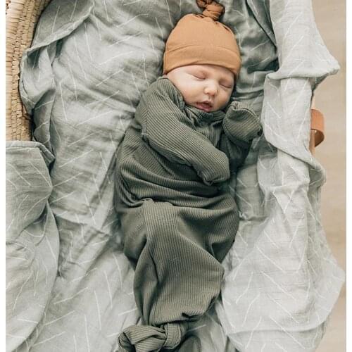 2021 Newborn Baby Sleeping Bag Swaddle Wrap 100% Cotton Clothes Soft Infant Bedding Envelope Comfortable Blanket Swaddling Bag