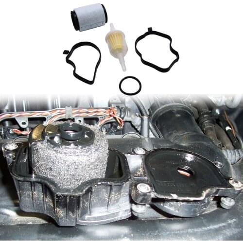 5Pcs Engine Modified Crankcase Breather Oil Filter Kit for BMW Land Rover Freelander 2000-2006 11127799367 LLJ500010