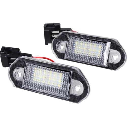 2pcs Car LED Number License Plate Light Lamp For VW Golf 3 Variant 1H5 Vento 1H2 Jetta GOL 2 Skoda Octavia 1 1U2 Combi 1U5