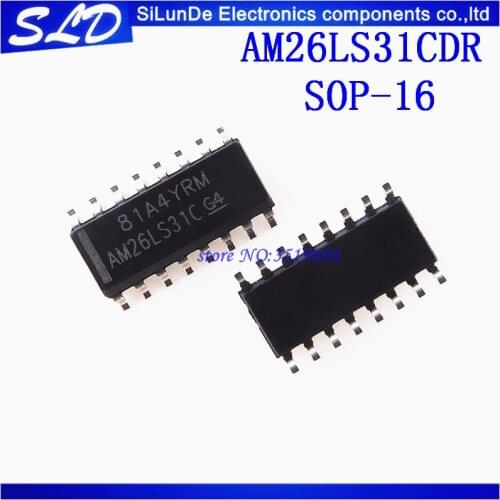 Free Shipping 50pcs/lot AM26LS31CDR AM26LS31C 26LS31 SOP16 new and original in stock