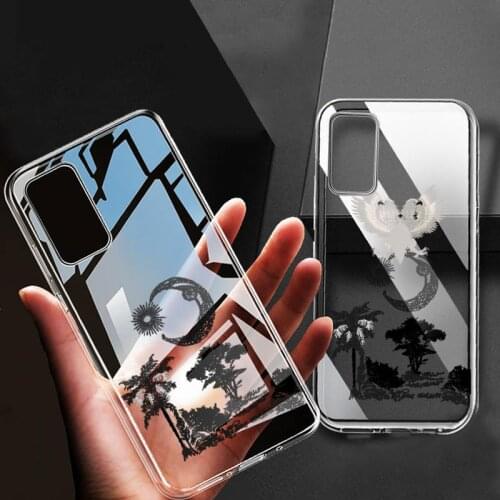 Ink color landscape bird Phone Case for Samsung Galaxy S20 Plus Ultra S10E S6 S7edge S8 S9 S10 Plus S10 S20lite Cover