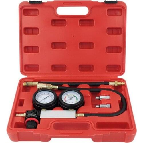 Dual Manometer Diagnose Kit Auto Motor Zylinder Leckage Tester Doppel Gauge System Bei Kompression Gasleckdetektor