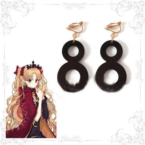 Fate Grand Order Ereshkigal Tohsaka Rin Cosplay Earrings Pendant Jewelry Gift Halloween Carnival Cosplay Costume Accessories