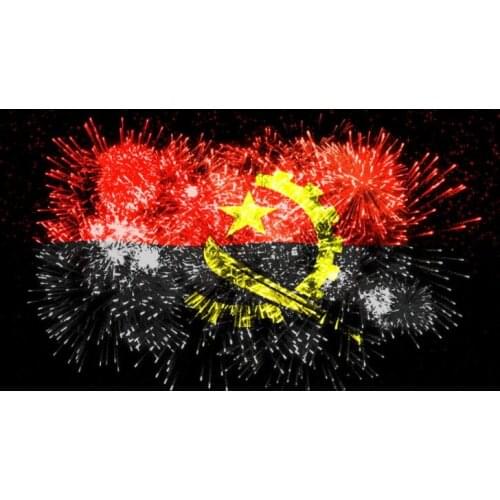 Flag of Angola 60*90cm with Fireworks art any hobby history FLAG BANNER