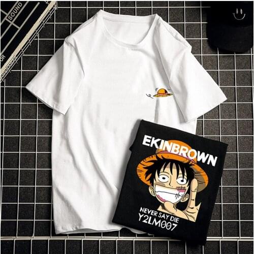 Anime Tshirt For Men Top Harajuku Manga Womens T-shirt 2021 Kpop Anime 100% Cotton Blouses Oversize T-shirts