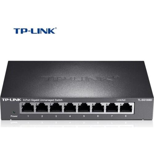 TP-Link 8 Port 10/100/1000Mbps Gigabit Switch Over Ethernet IEEE802.3 (TL-SG1008D)