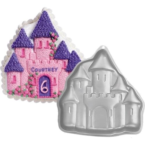 Castle Cake Mould Reusable Aluminum Alloy Sugarcraft For 3D Bread Chocolate Cheese Polymer Clay Baking Mold Kitchen Tools Bakery