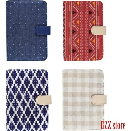 New creative fabric spiral notebook,fine office school person agenda organizer/binder daily weekly planner stationery gift A5 A6