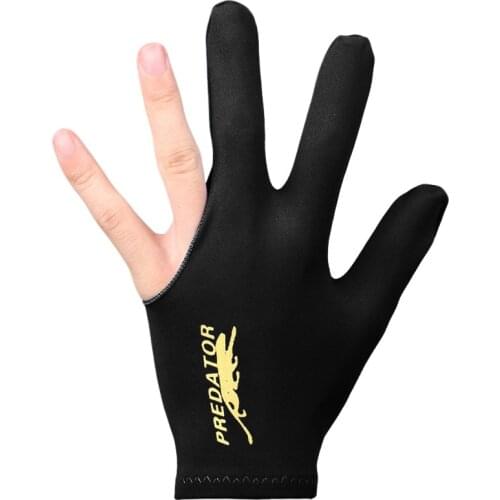 Snooker Billiard Glove EmbroideryBillard Gloves Left Hand Three Finger Smooth Biliardo Guanti Accessories Fingerless Gloves
