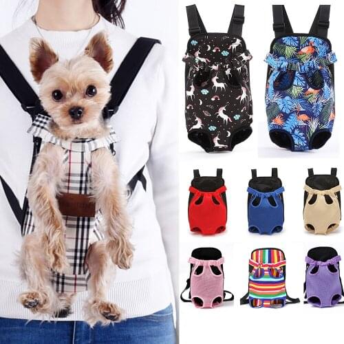 Travel Backpack Breathable Pet Dog Cat Carrier Outfits For Dogs Mesh Dog Stuff Supplies Puppy Accessories Carriers Bag Outdoor