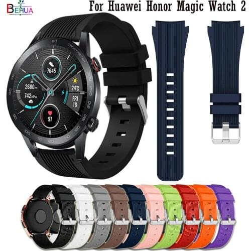 For Huawei Honor Magic Watch 2 Silicone bracelet Wrist Band for huami Amazfit Stratos 3 2 Replacement 22MM watch Strap Wristband