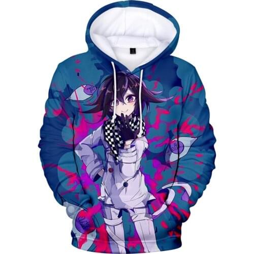 2021 Kokichi Ouma Hoodie Hip Hop Sweatshirts Men Women 3D Print Pullover Harajuku Autumn Winter Mens Hooded Danganronpa Tops