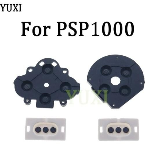YUXI High Quality FAT D Pads Rubber L R Button Conductive Rubber Pads Replacement for PSP1000 for PSP 1000 Game Console
