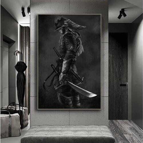 Japanese samurai poster HD print on canvas Character posters and prints mural pictures for living room home decoration
