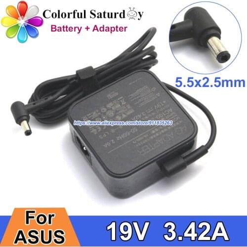 19V 3.42A Laptop Charger For ASUS X550 X550CA X550VB X550CC X550DP S46CA X507U F550L S500 S500CA P550C PA-1650-78 Power Adapter