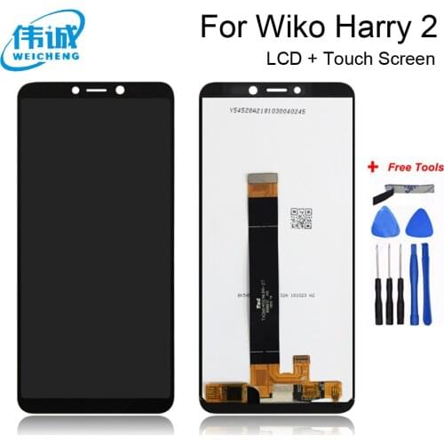 W-V600 LCD New Original Touch Screen LCD Display Assembly Replacement For Wiko Harry 2 Tommy 3 Plus Wiko Harry2 LCD Screen