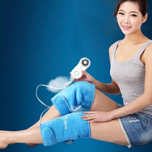 Health Care 1 Pair Electric Heating Knee Pads Far Infrared Magnetic Therapy Arthritis Rheumatism 220V 30W Adjustable Temperature
