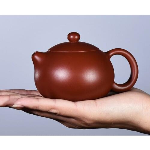 130ml Chinese Yixing Zisha Teapot Red Clay DahongpaoNi Handmade Xishi Small Tea Pot