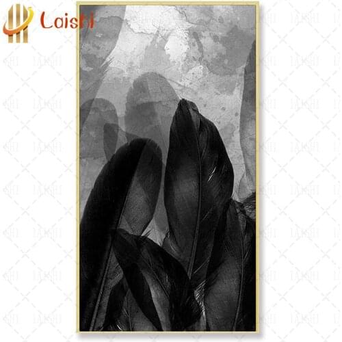 Diamond Embroidery Feather minimalist feather painting abstract Full round square Drill 5d DIY Diamond Painting mosaic set decor