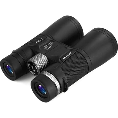 KKmoon 12×50 Large Binoculars Binocular Telescope 50mm Large Angle BAK4 Prism ED Low Dispersion HD Lens Binocular for Outdoor