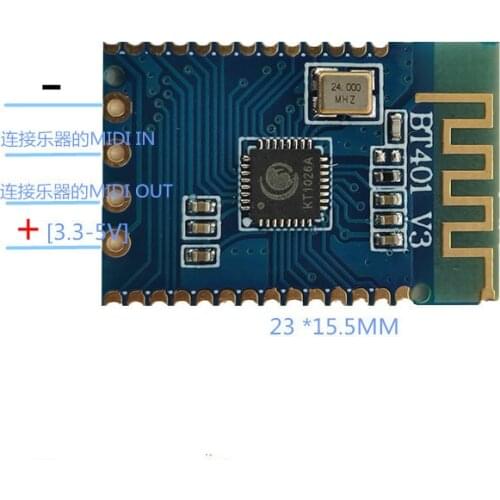 Bluetooth-compatible Dual Mode 5.0 Audio BLE MIDI Module BT401 AT Command Setting U Disk I2S