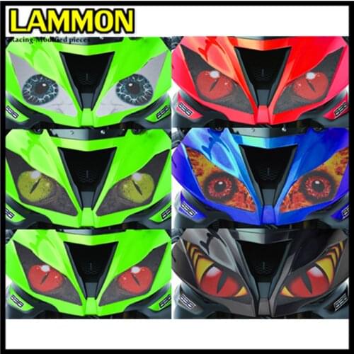 FOR Z1000 2015-2018 636 ZX-6R ZX-10R ZX 6R 10R 2013-2015 Motorcycle Accessories Front Fairing Headlight Sticker Guard Sticker