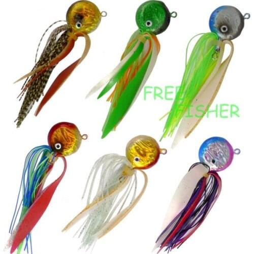 6pcs Jigs Lead Head Lures Bass Pike Walleye Fake Lure Artificial Bait Hard Lure