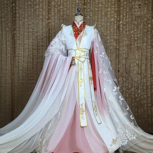 Xie Lian Yue Shen Cosplay Costume Antique Novel Tian Guan Ci Fu Platinum Peacock Cosplay Costmes Hanfu Chinese Ancient Costumes