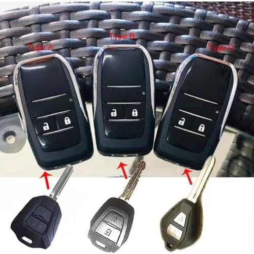 Modfied Folding Flip Remote Key shell for Isuzu Car Key Blanks Case