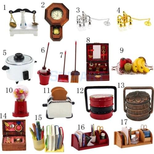 1:12 Dollhouse Miniature Furniture Living Room Kitchen Bedroom Accessories Candy Machine Kids Child Play Toy Furniture for Dolls
