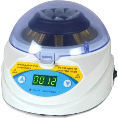 MINI-6K Portable Mini Centrifuge Machine 6000rpm 2000g Centrifuged Force Digital Micro Palm Centrifugal For Medical Laboratory