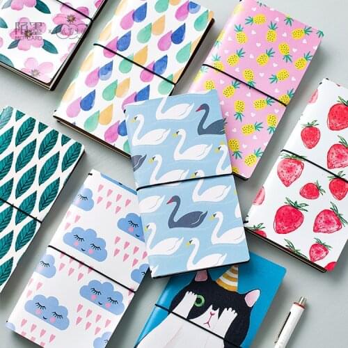 New cute cartoon student bandage travel notebook,original creative portable person agenda planner organizer/diary stationery