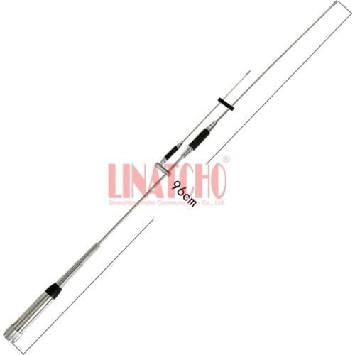 New stainless steel 100w tri-band 144MHz 245MHz 430MHz power high gain car radio antenna PL259