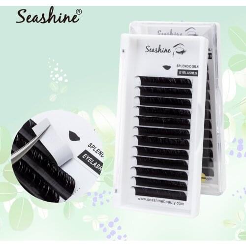 Seashine individual lashes thickness 0.03 to 0.20 Faux mink eyelashes soft Eyelash Extension False eyelash