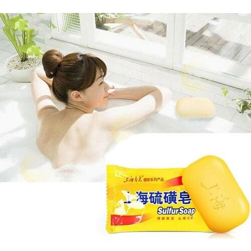 Sulfur Soap Eczema Stop Itching Acne Inexpensive Cure Oil Fungus Moisturizing Care Anti Skin Control 1pc Soap Dermatitis E9T1