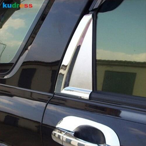 For KIA Sportage 2007 2008 2009 2010 Chrome Rear Window A Pillar Cover Trim Decoration Triangle Frame Car Styling Accessories