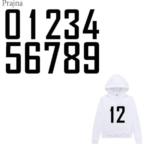 Prajna Letter Vinyl Heat Iron On Transfer For Clothes Thermal Iron Transfer Sticker Number Alphabet Patch Logo Stripe On Clothes
