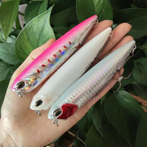 TSURINOYA 3pcs 110mm/20.5g Stick Fishing Lure Floating Pencil Longcast Shad Minnow 3D Eyes Artificial Bait Bass