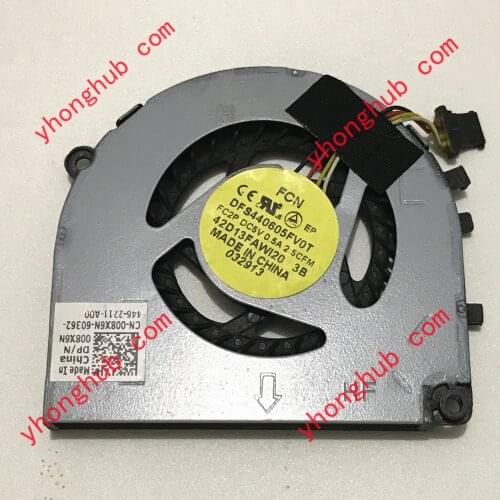 FCN DFS440605FV0T FC2P DC 5V 0.5A Laptop Cooling Fan