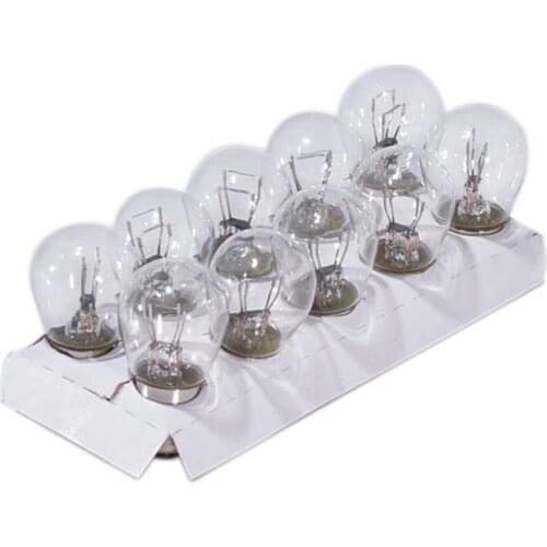 10pcs 1157 BAY15D LED Turn Singal Light Car Boat Reverse Brake Backup Lamp Tail Light Transparent Light Bulb DC12V Accessories