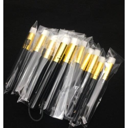 10 Pcs BLACK/WHITE Deep Cleaning Blackhead Brush Nose Washing Brush Cleaner Exfoliating Facial Cleansing Brush Wooden