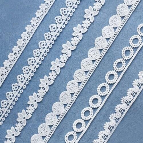 10yd. Flower Embroidered Lace Trim Ribbons Fabric Trim DIY Sewing Sofa Cushion Handmade Craft Clothes Home Decoration Accessory