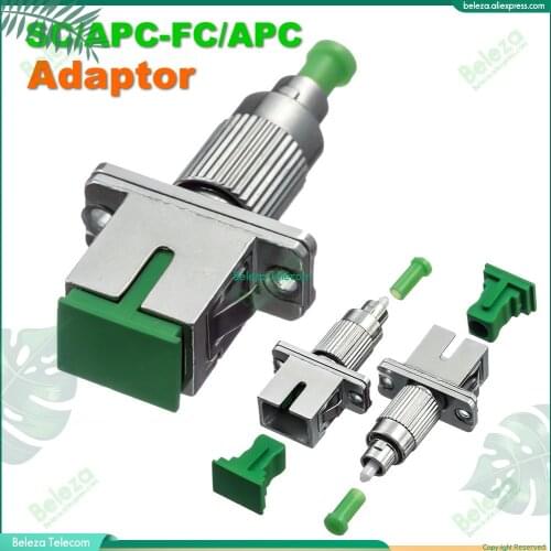 2pcs lot FC male to SC female conversion head transfer adapter coupler SC/APC-FC/APC fiber flange round square adapter hybird