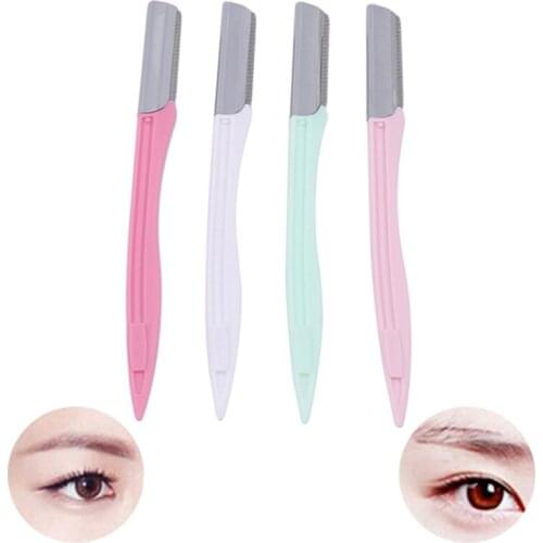 3Colors Eyebrow Trimmer Face Eyebrow Hair Shaver Remover Blade Razor Epilator Makeup Beauty Tools For Women