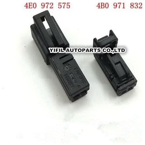 4sets/lot 2 Pin/Way Male Female Car Door Lamp Connector License Plate LED lights Plug For VW AUDI SKODA 4B0 971 832 4E0 972 575