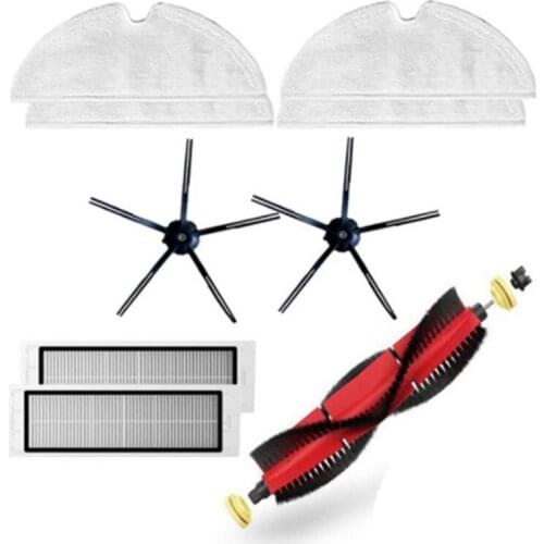For Roborock S5 Max Accessories Main Brush, Silicon Side Brush Washable Filter for S6 S50 S6 MaxV S4 E4