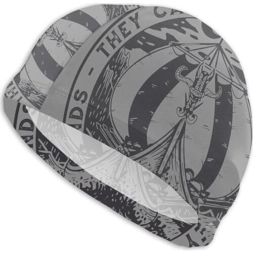 Mens Ragnar Swimming Caps Viking Vikings Bath Hats Swimwear For Swim Pool