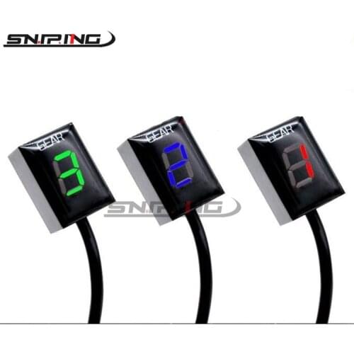 Motorcycle LCD Electronics 6 Speed 1-6 Level Gear Indicator Digital Gear Meter For DAVIDSON 883 2002-2017