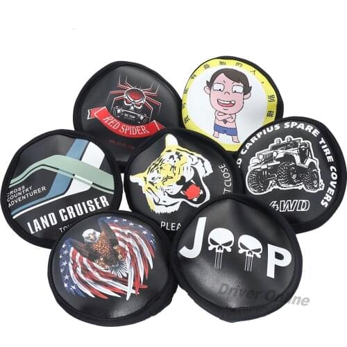 1/10 Scale 110-120mm 1.9" Wheels PU Leather Spare Tire Cover for RC Crawler Axial SCX10 Capra RGT 86100 Traxxas TRX4 TRX6 D90